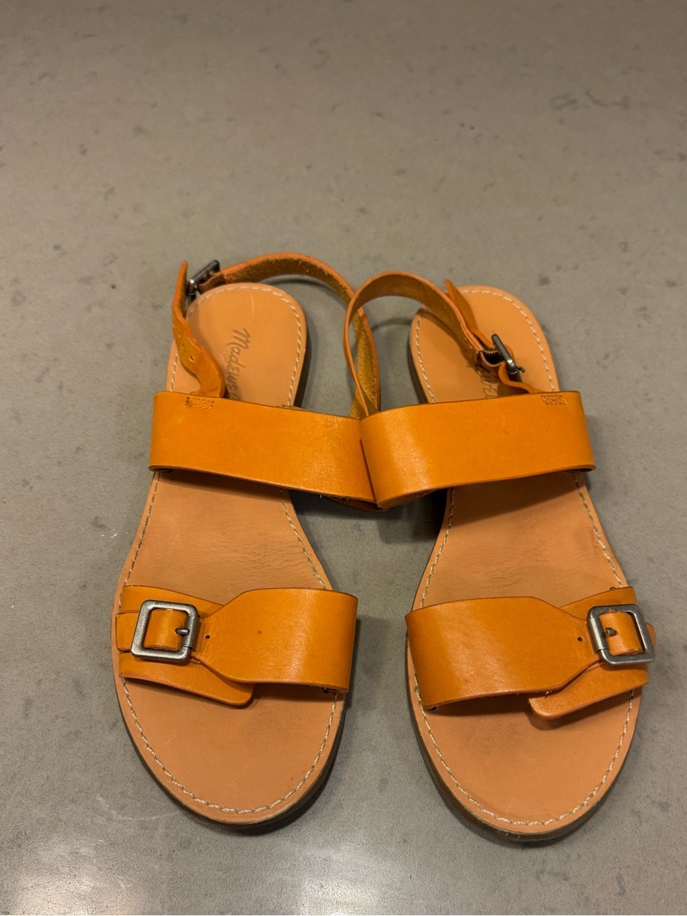 Madewell Women's Leather Buckle Sandals